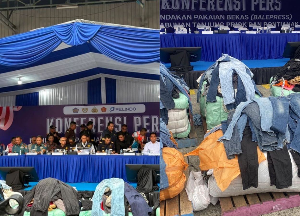 Bea Cukai Sita 43 Kontainer Baju Bekas Impor Ilegal di Tanjung Priok, Nilainya Tembus Rp37,5 Miliar - JakartaReport.com