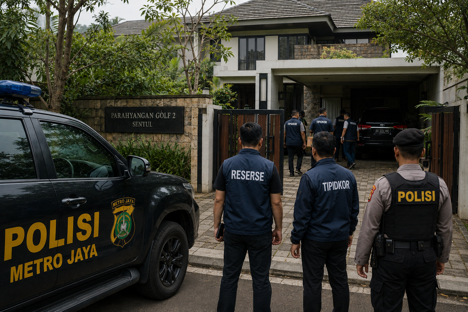 Polisi Telusuri Kepemilikan Rumah Sentul yang Digeledah dalam Tiga Kasus Korupsi