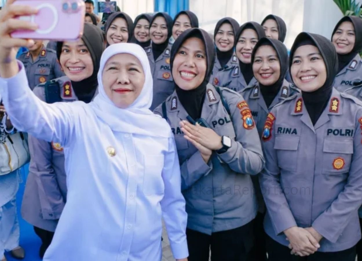 Khofifah Apresiasi Peran Polwan Layani Masyarakat Jawa Timur - JakartaReport.com